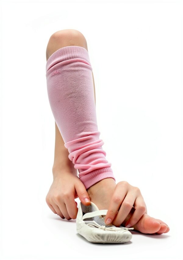 Huggalugs Pink Cotton Leg Warmers Soft Baby Girls-1