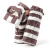 HC40 Baby Leg Warmers Soft Acrylic Velvet Unisex Striped-3
