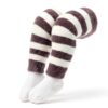 HC40 Baby Leg Warmers Soft Acrylic Velvet Unisex Striped-4